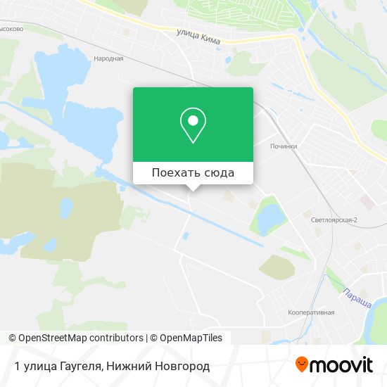 Карта 1 улица Гаугеля