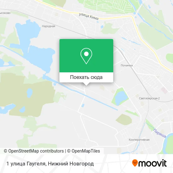 Карта 1 улица Гаугеля