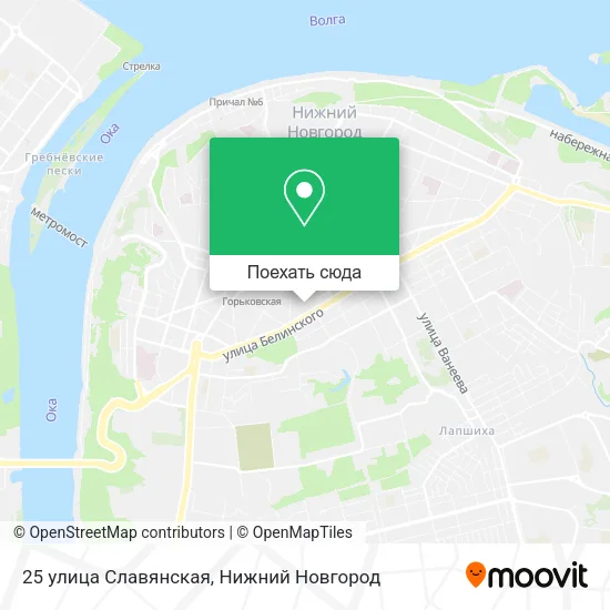 Карта 25 улица Славянская