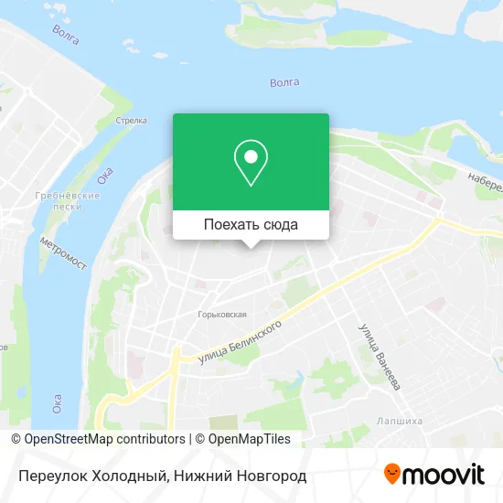 Карта Переулок Холодный