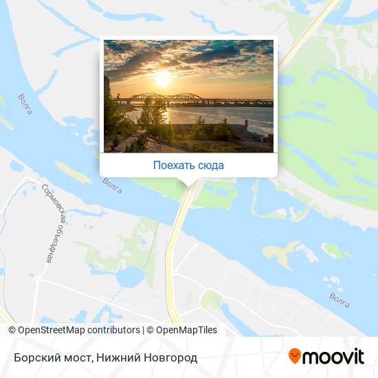 Карта Борский мост