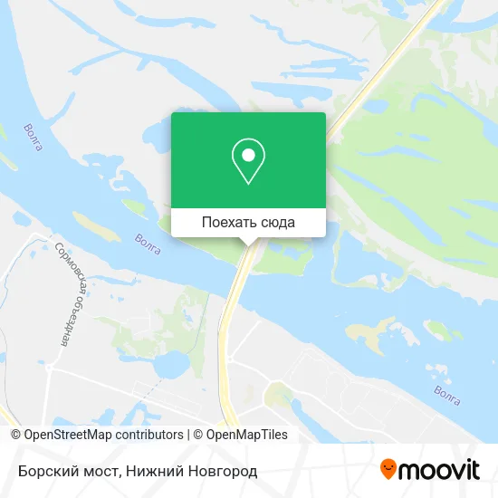 Карта Борский мост