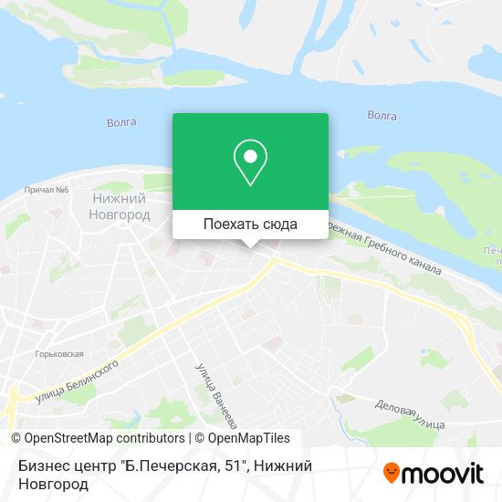 Карта Бизнес центр "Б.Печерская, 51"