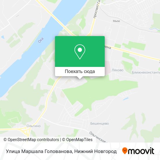 Карта Улица Маршала Голованова