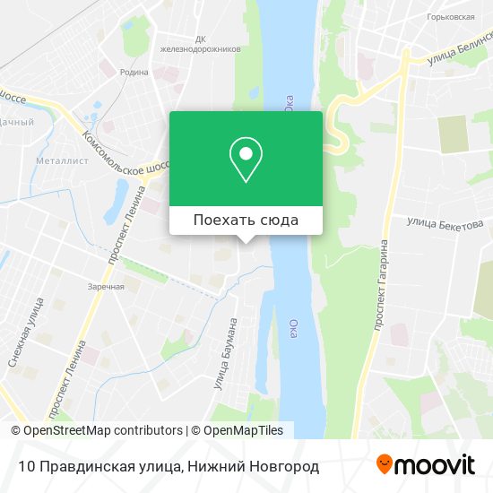 Карта 10 Правдинская улица