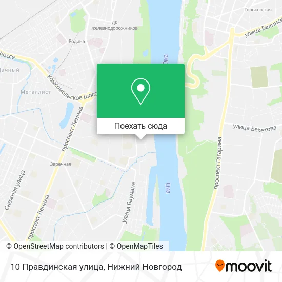 Карта 10 Правдинская улица