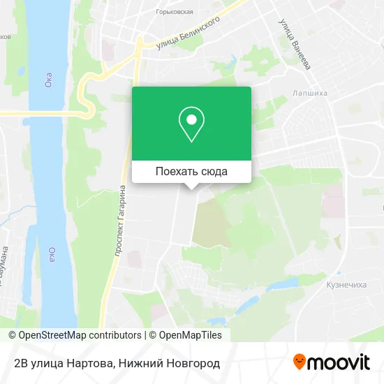 Карта 2В улица Нартова