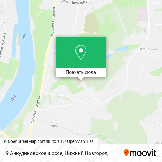 Карта 9 Анкудиновское шоссе