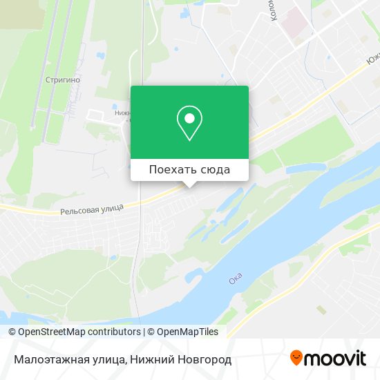 Карта Малоэтажная улица