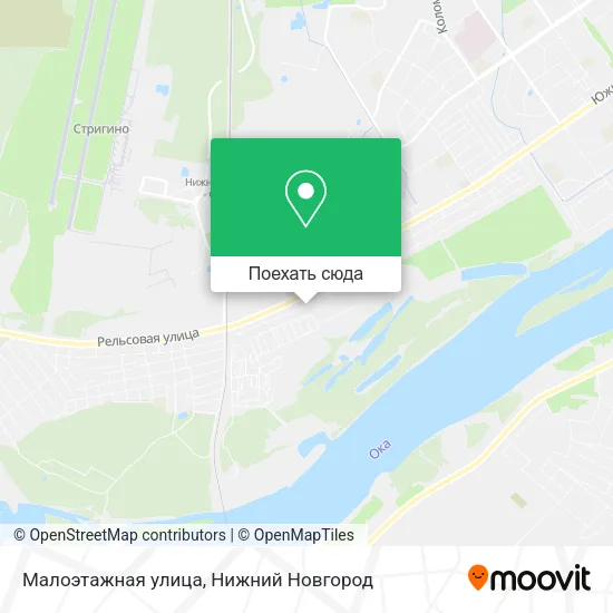 Карта Малоэтажная улица