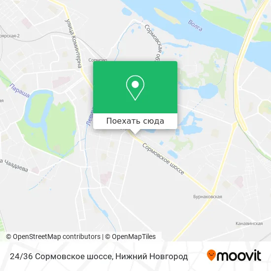 Карта 24/36 Сормовское шоссе