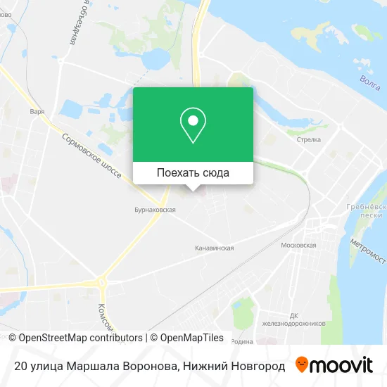 Карта 20 улица Маршала Воронова