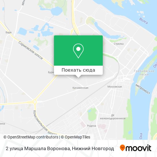 Карта 2 улица Маршала Воронова