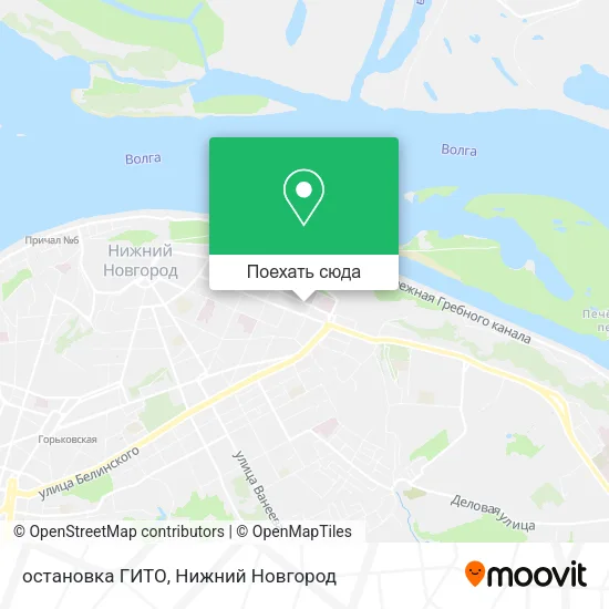 Карта остановка ГИТО
