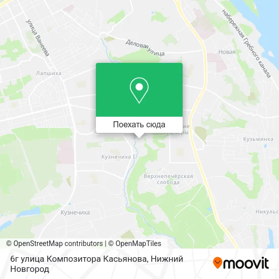 Карта 6г улица Композитора Касьянова