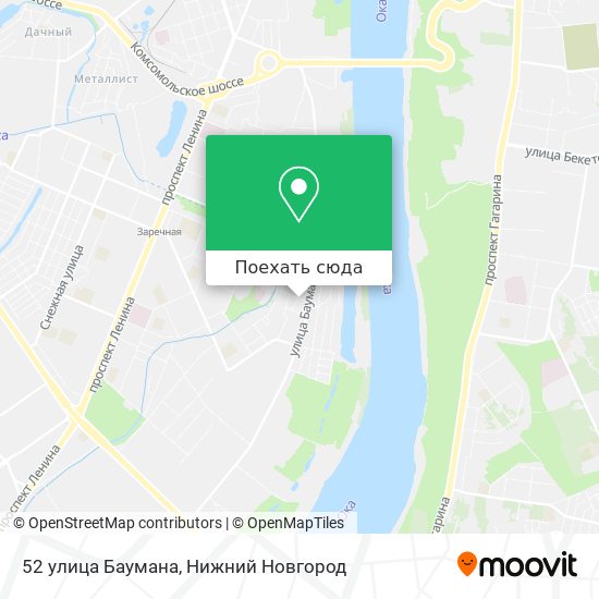 Карта 52 улица Баумана