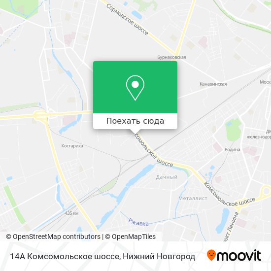 Карта 14А Комсомольское шоссе