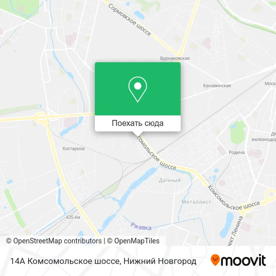 Карта 14А Комсомольское шоссе