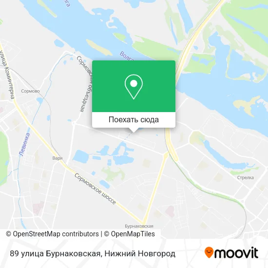Карта 89 улица Бурнаковская
