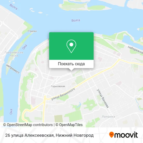 Карта 26 улица Алексеевская
