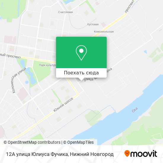 Карта 12А улица Юлиуса Фучика