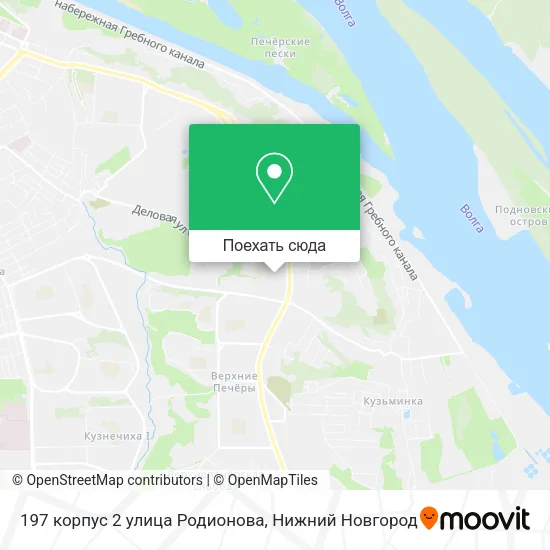 Карта 197 корпус 2 улица Родионова