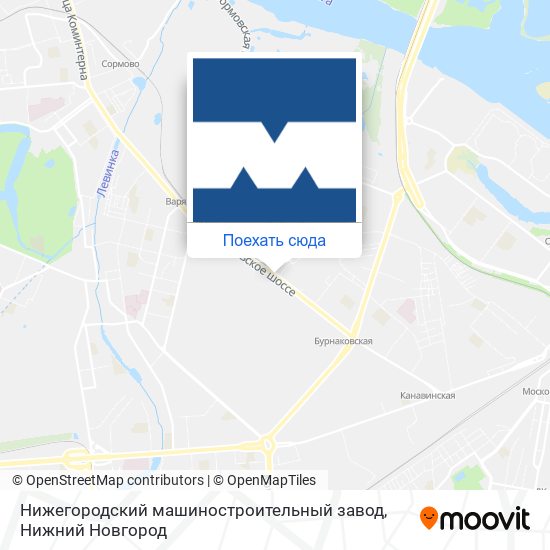 Карта Нижегородский машиностроительный завод