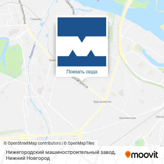 Карта Нижегородский машиностроительный завод