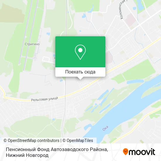 Карта Пенсионный Фонд Автозаводского Района