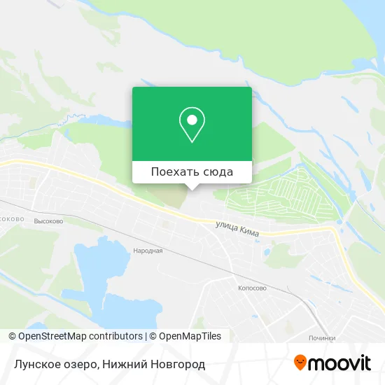 Карта Лунское озеро