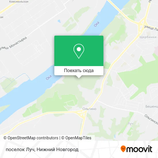 Карта поселок Луч