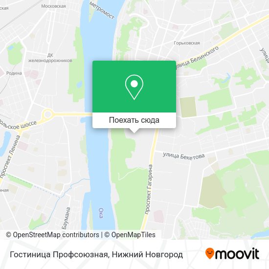 Карта Гостиница Профсоюзная