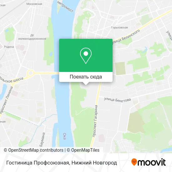 Карта Гостиница Профсоюзная