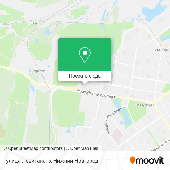 Карта улица Левитана, 5