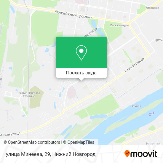 Карта улица Минеева, 29