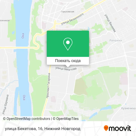 Карта улица Бекетова, 16