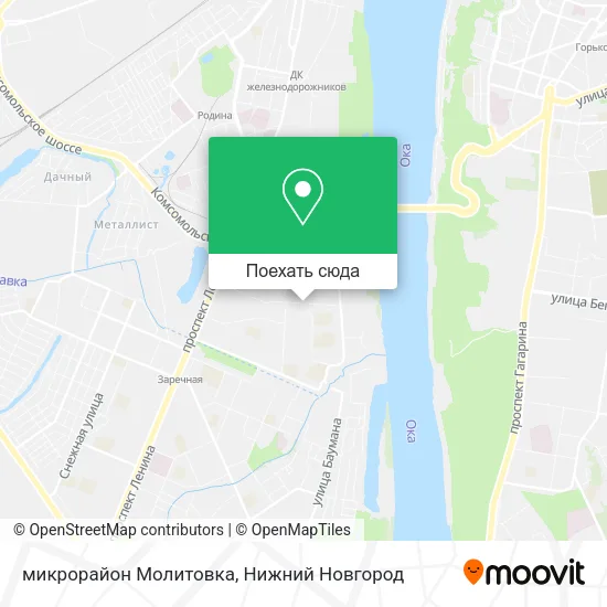 Карта микрорайон Молитовка