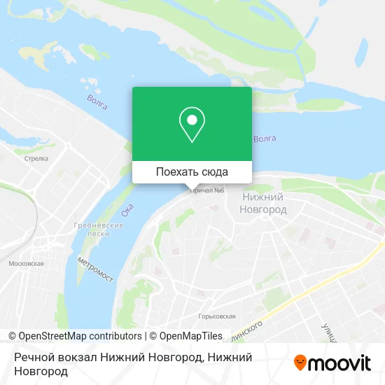 Карта Речной вокзал Нижний Новгород