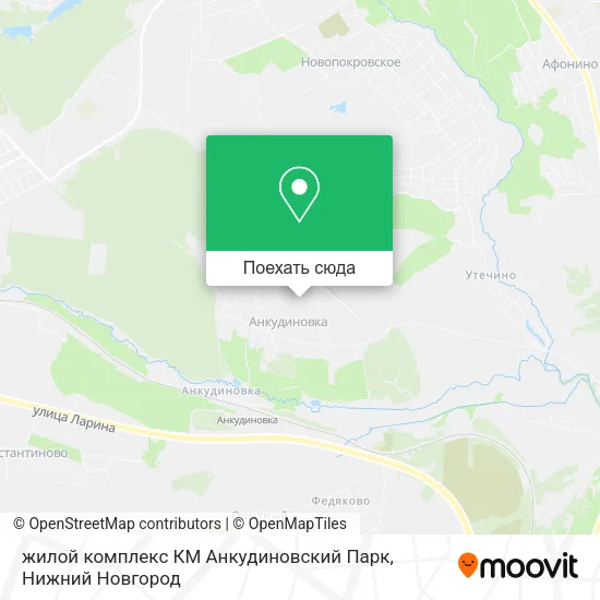 Карта жилой комплекс КМ Анкудиновский Парк