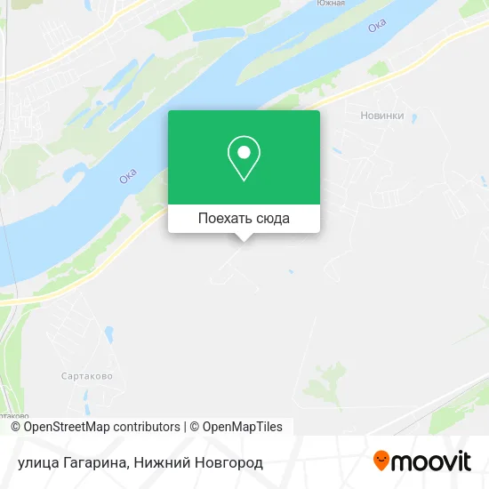 Карта улица Гагарина