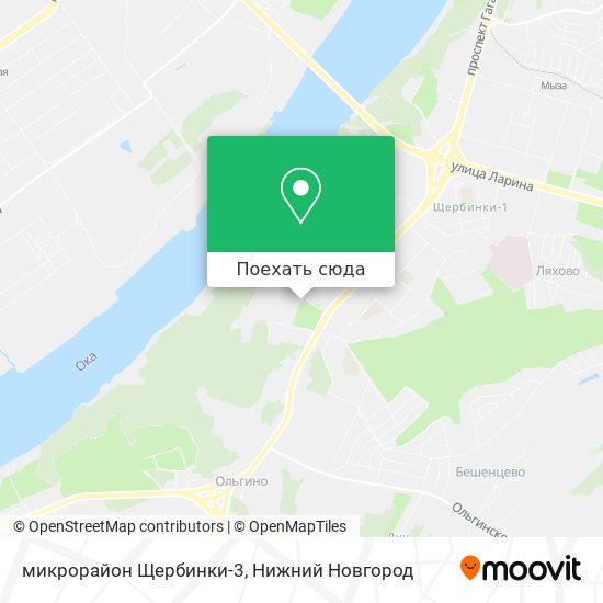 Карта микрорайон Щербинки-3