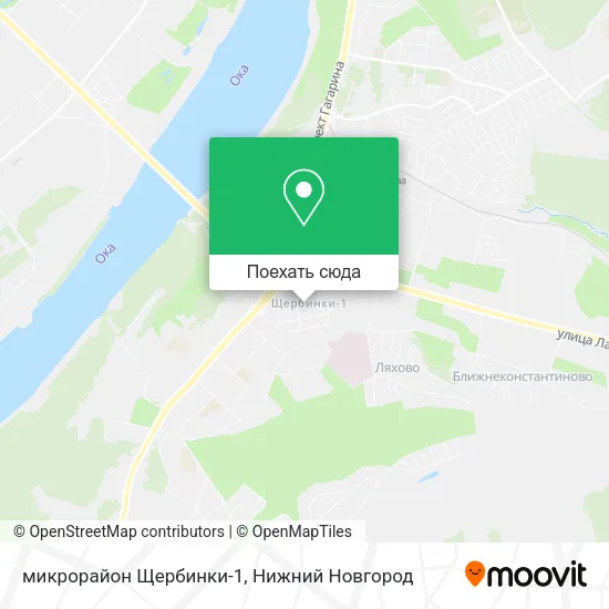 Карта микрорайон Щербинки-1