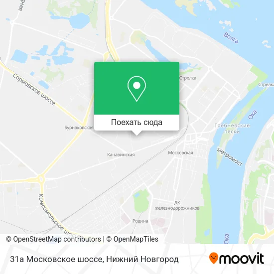 Карта 31а Московское шоссе