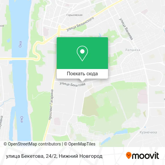 Карта улица Бекетова, 24/2
