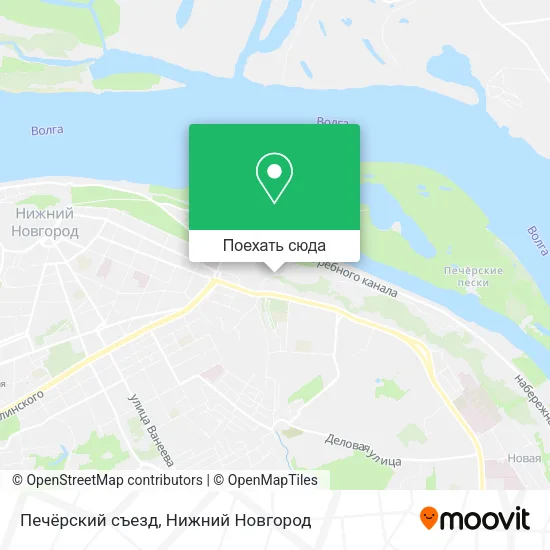 Карта Печёрский съезд