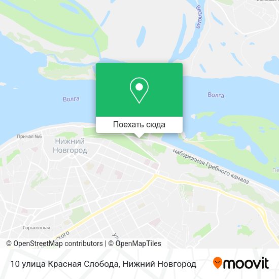 Карта 10 улица Красная Слобода