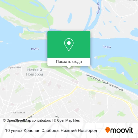 Карта 10 улица Красная Слобода