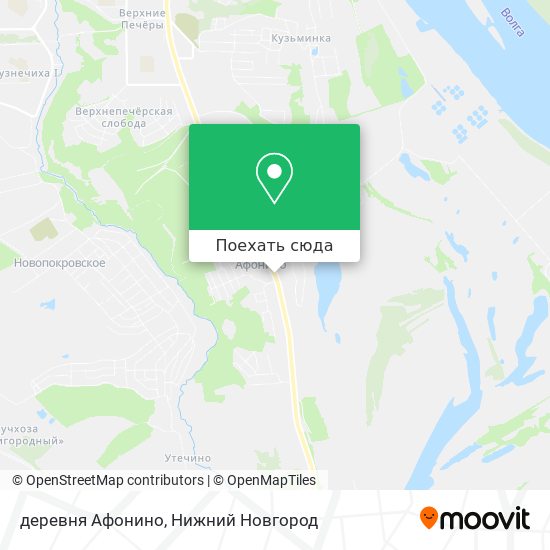 Карта деревня Афонино