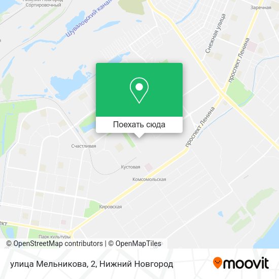 Карта улица Мельникова, 2