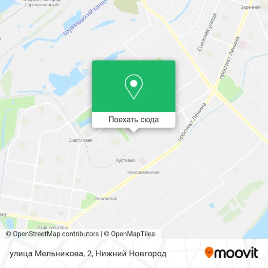 Карта улица Мельникова, 2